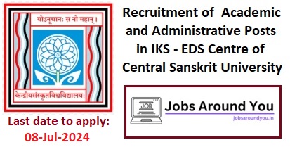 Academic and Administrative Posts in IKS – EDS Centre