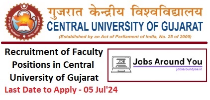 Faculty Positions in Central University of Gujarat