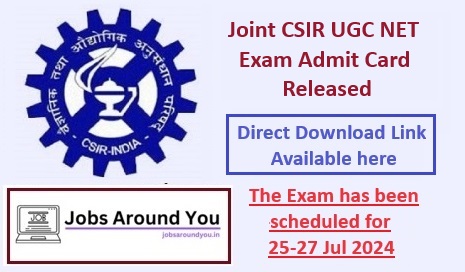 Joint CSIR UGC NET Admit Card