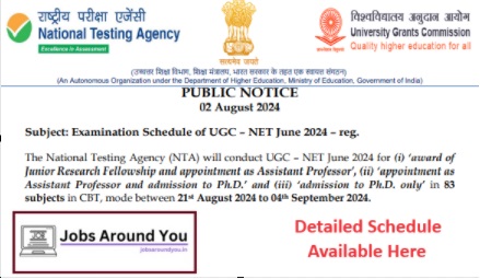 UGC NET Exam Schedule