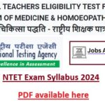 NTET Syllabus 2024